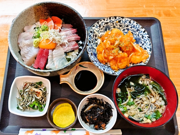 海鮮居酒屋ふじ田＠京都・綾部の海鮮丼とエビチリ定食