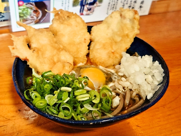 鬼そば屋＠京都・福知山のとり天玉そば