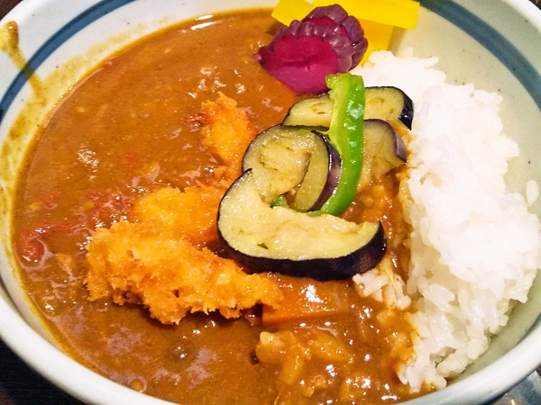 エビフライカレー丼