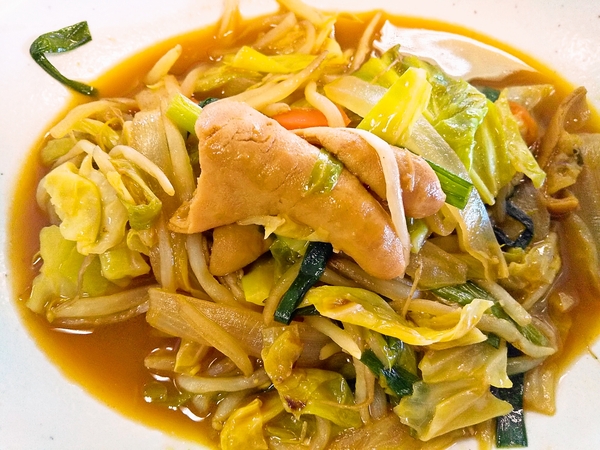 スタミナもつ野菜炒め
