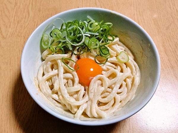 辛子明太子マヨネーズをあえたうどん