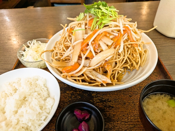 揚げ蕎麦定食