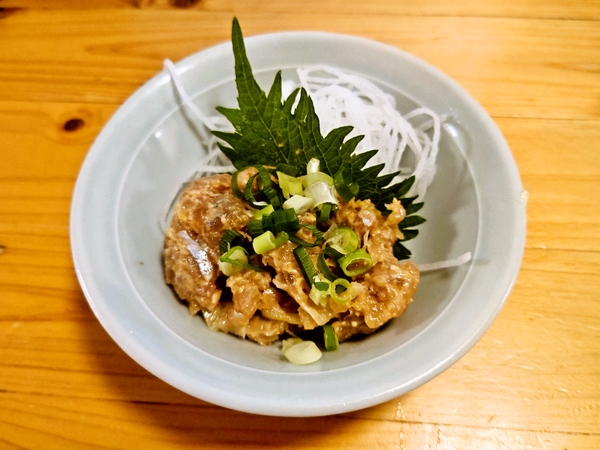 鯵のなめろう