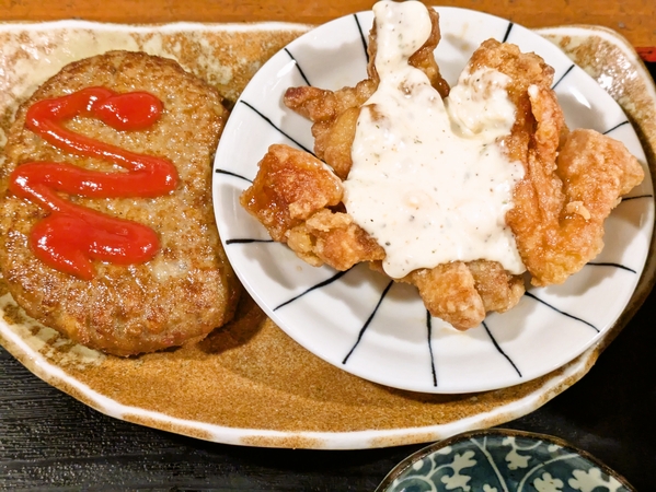 ハンバーグチキン南蛮セット