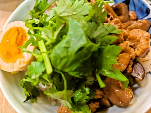パクチー丼