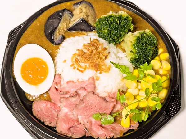 ローストビーフと野菜のカレー