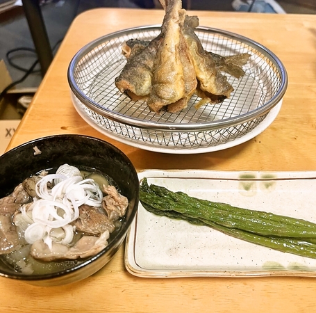釣ったニジマス