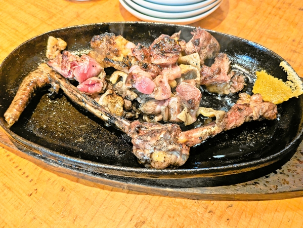 親鳥の炭火焼き