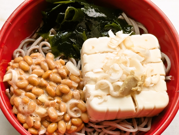 冷奴納豆そば