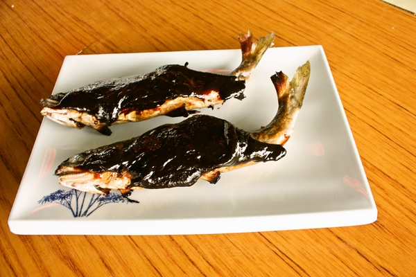 岐阜県揖斐川町「岡島やな」の鮎の魚田。http://bit.ly/pWdhm6 ←やなの情報はコチラ♪