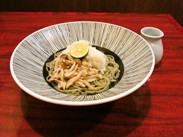 へぎそば匠　中目黒店　秋のきのこおろしぶっかけそば　うまうま！