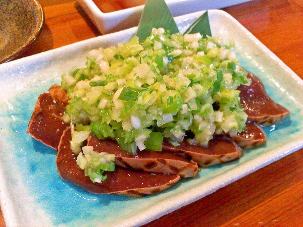 豚レバーのたたきです。 in 国分寺 焼肉BAR さんたま