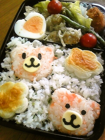 超 美味しく変換 キャラ弁 くまさん