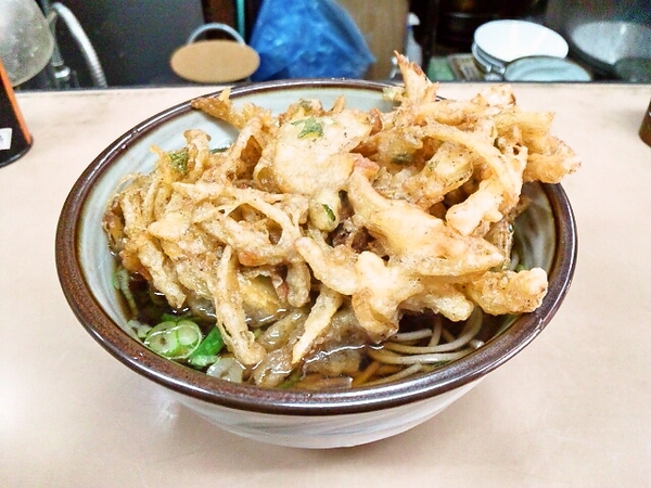 浜田屋　荒川区東日暮里4丁目　天ぷらそば　300円