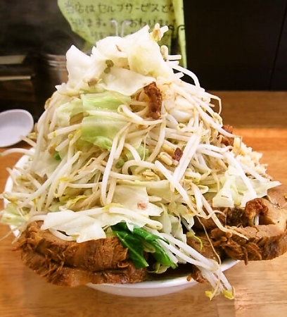 池田屋　ラーメン(小)豚 野菜マシ 850円