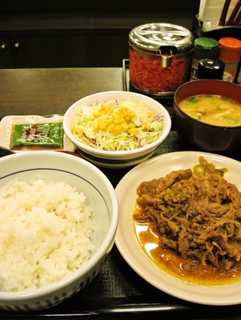 なか卯の牛皿定食