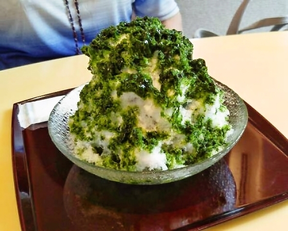 超 美味しく変換 茶のちもとさんのお濃茶のかき氷
