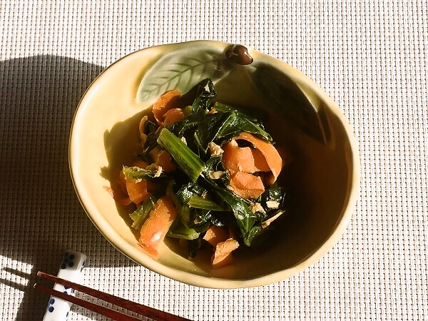 小松菜とツナの煮物