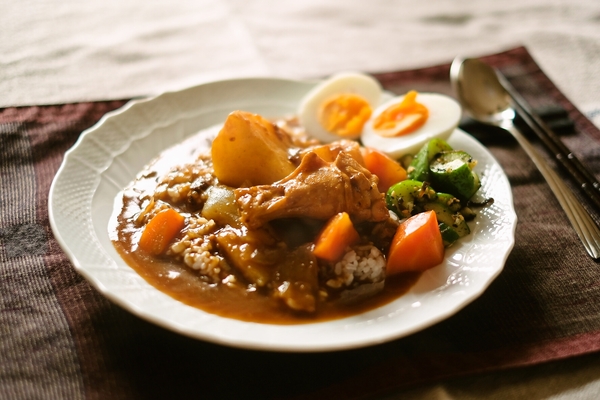 鳥手羽元カレー