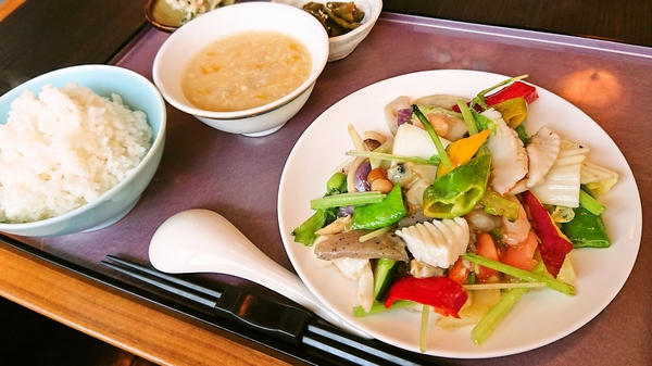 中華工房おかげさま＠京都・福知山の海鮮炒め定食