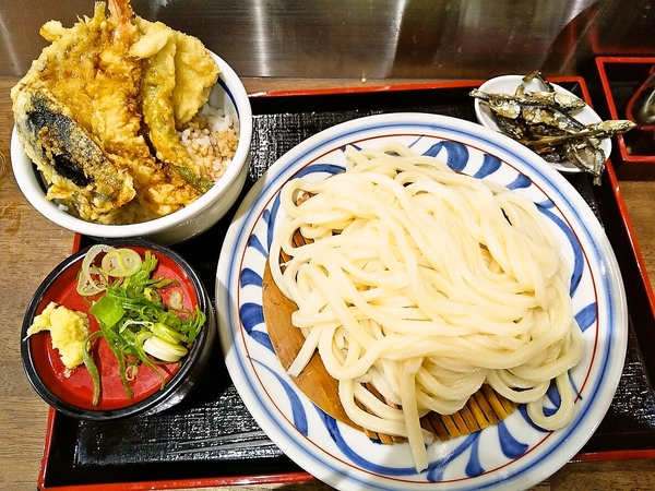 ざるうどん天丼セット