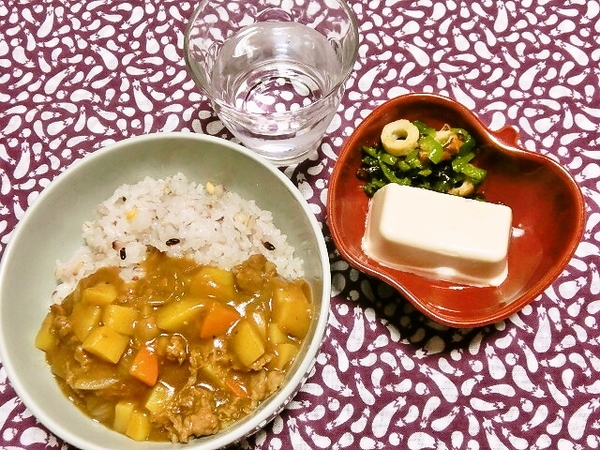 【晩ごはん】カレーライス