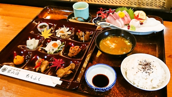 梁山泊たらふく＠京都・福知山のランチ