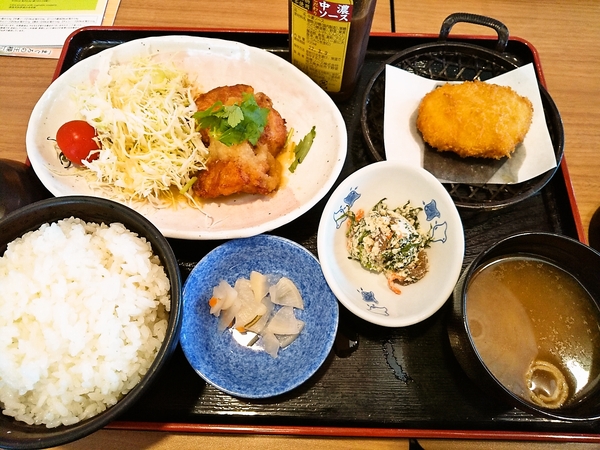 鶏みぞれ揚げ定食