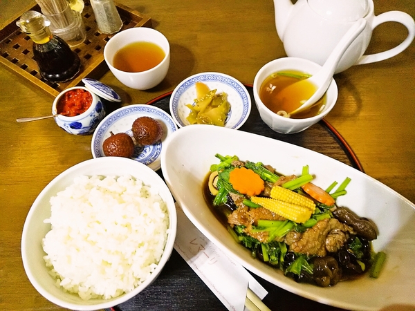 牛肉野菜炒め定食