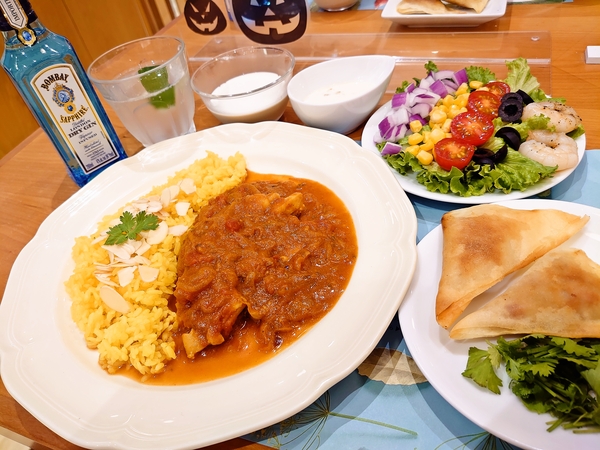 ABCクッキング  スパイシーカレーとジントニック