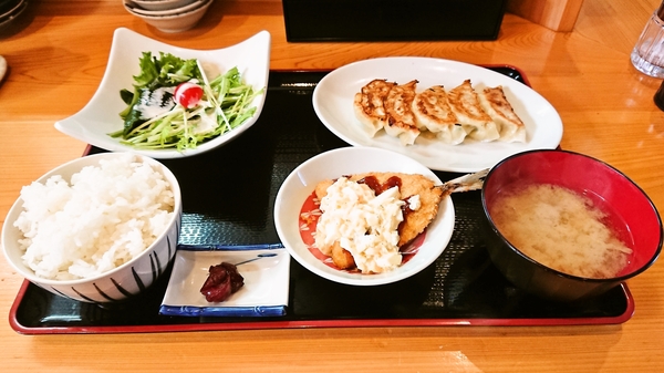 美酒菜館くらん＠京都・福知山のイベリコ豚餃子定食