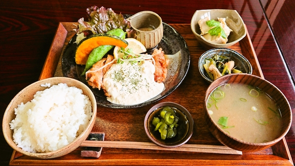 粂蔵＠京都・福知山のチキン南蛮定食