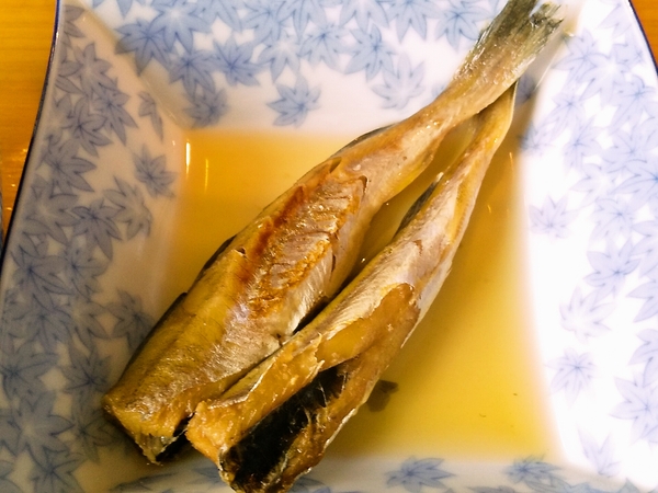 氷下魚(コマイ)の煮付け