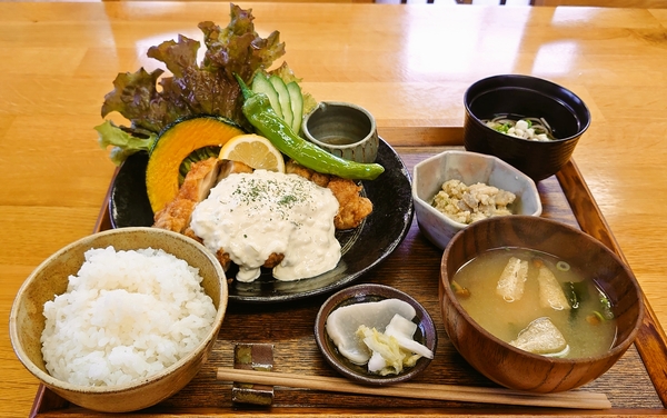 粂蔵＠京都・福知山のチキン南蛮定食