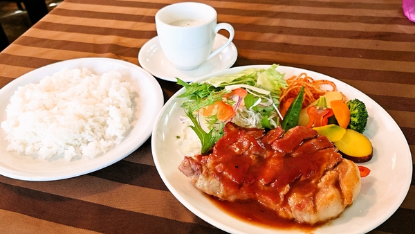 ランチハウス・リリィ＠京都・福知山のポークステーキ定食