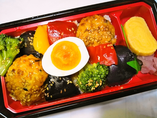 彩り野菜と豆腐ハンバーグ弁当