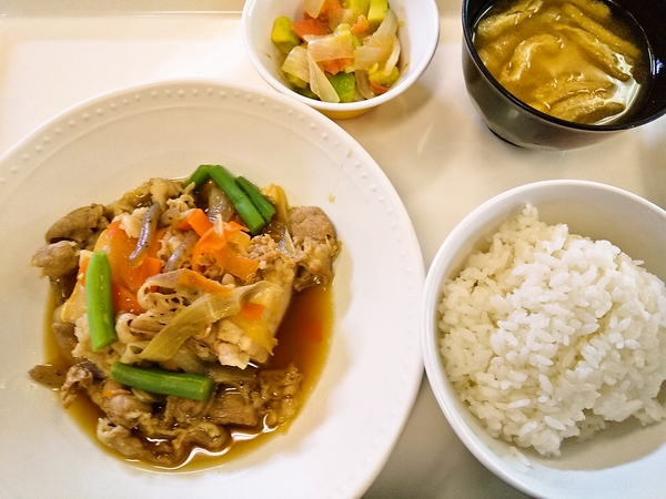 肉豆腐定食