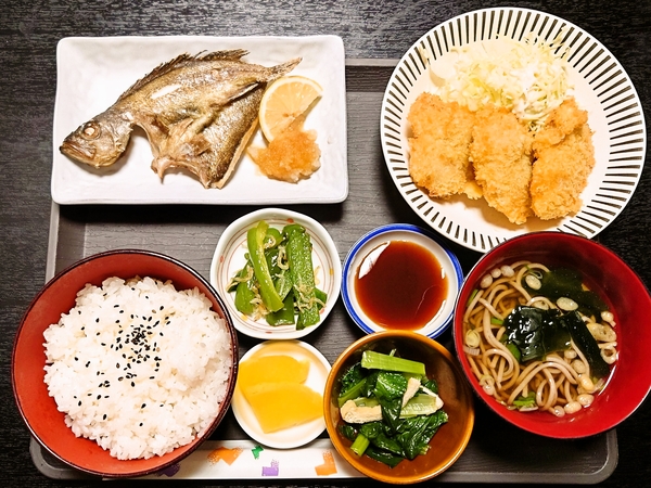 ふじ田＠京都・綾部の豚ヒレカツと焼魚定食