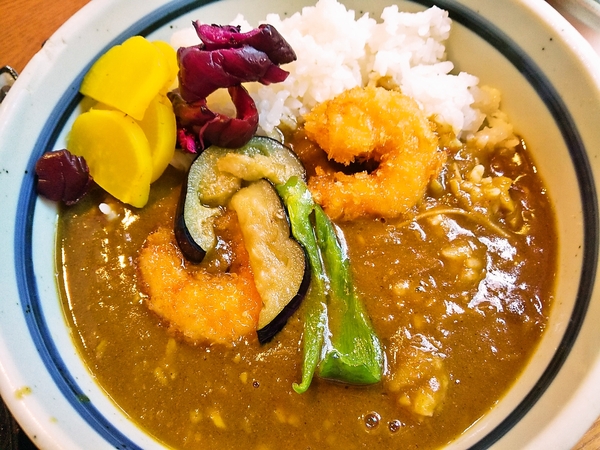 海老フライカレー