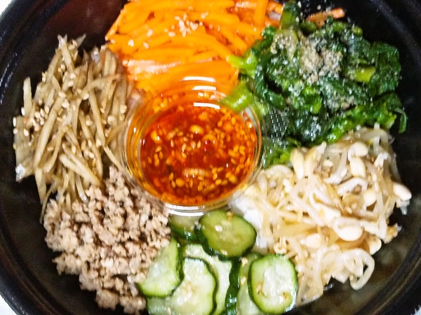 ラー油ビビンバ