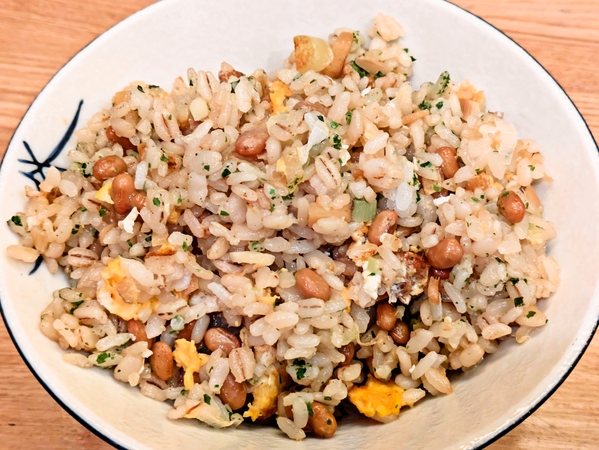 丼ぶり納豆炒飯