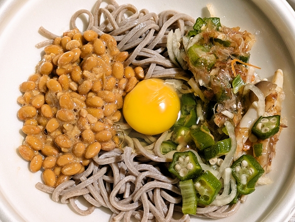 朝ぶっかけそば