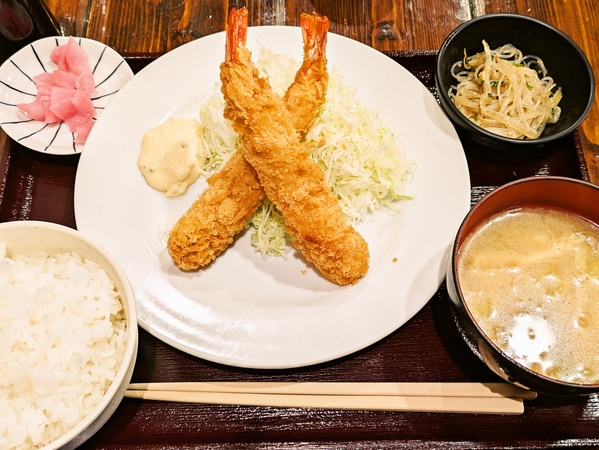 海老フライランチ