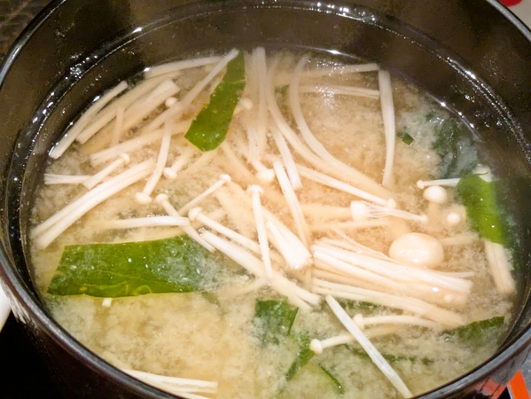 エノキの味噌汁