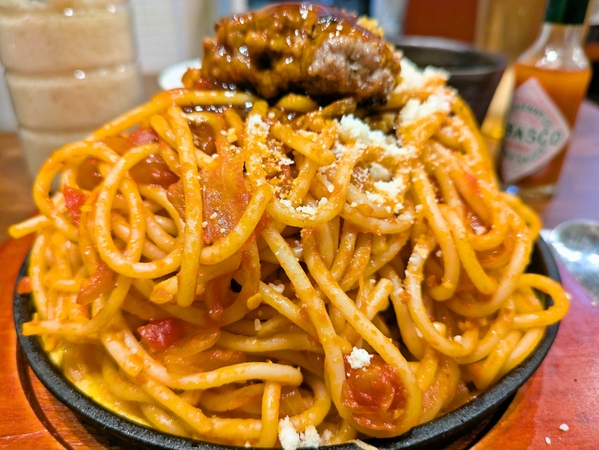 ハンバーグナポリタン特盛