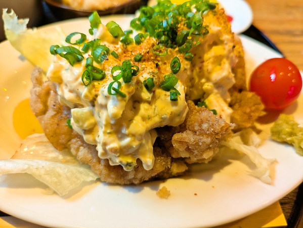 いぶりがっこタルタルチキン南蛮