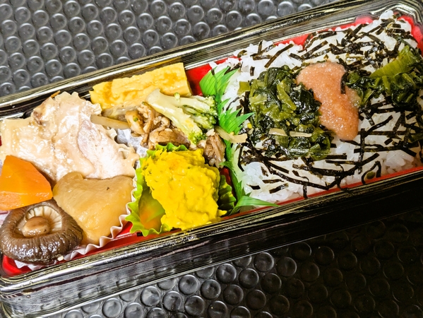 牛すき煮と高菜明太子ごはん弁当
