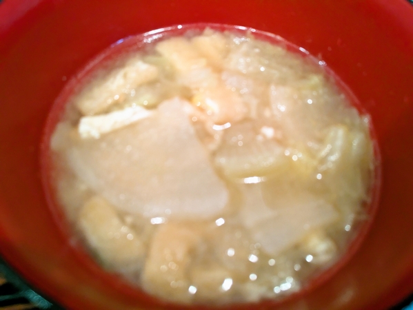 大根、白菜、油揚げ