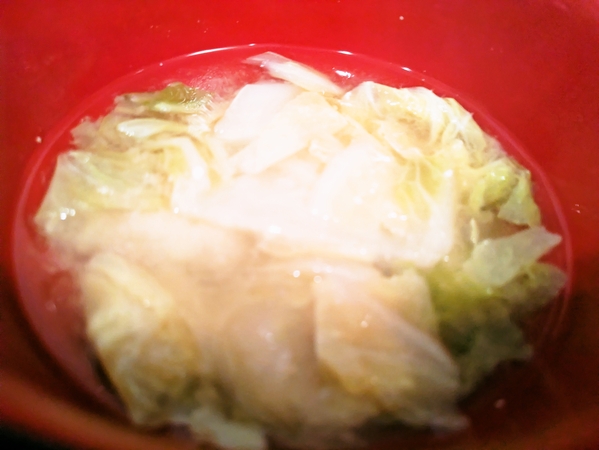 トロトロ白菜の味噌汁