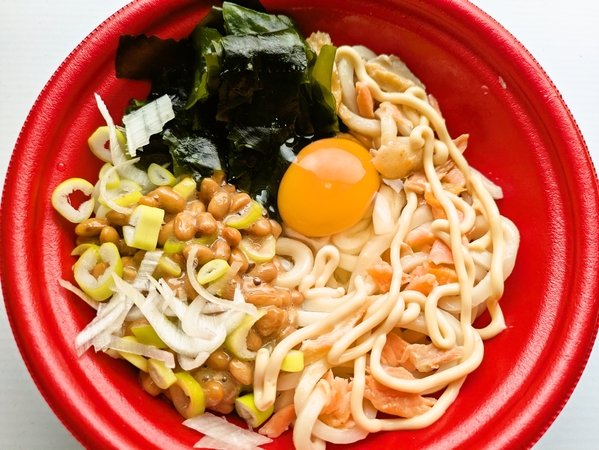 鮭マヨうどん